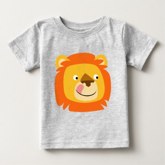 Cute Yummy Cartoon Lion Baby T-Shirt (Voorkant)
