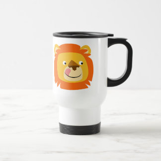 Cute Yummy Cartoon Lion Commuter Mok