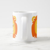 Cute Yummy Cartoon Lion Grote Koffiekop (Achterkant)