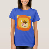 Cute Yummy Cartoon Lion Women T-Shirt (Voorkant)
