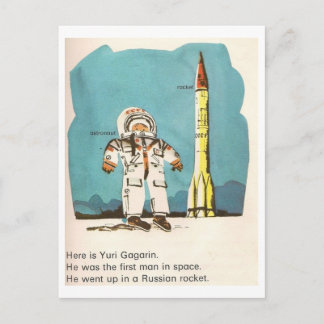 Cute Yuri Gagarin Briefkaart