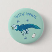 Cute Yutyrannus Ronde Button 5,7 Cm (Voorkant)