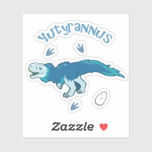 Cute Yutyrannus Sticker (Vel)