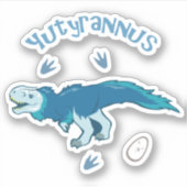 Cute Yutyrannus Sticker (Voorkant)