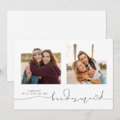 Cute zal je mijn Bridesmaid twee foto's zijn (Voorkant / Achterkant)