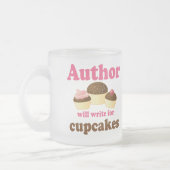 Cute zal schrijven voor Cupcakes Author Cft Matglas Koffiemok (Links)