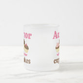 Cute zal schrijven voor Cupcakes Author Cft Matglas Koffiemok (Center)