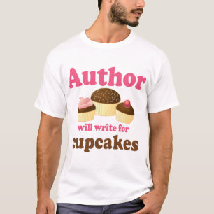 Cute zal schrijven voor Cupcakes Author Cft T-shirt