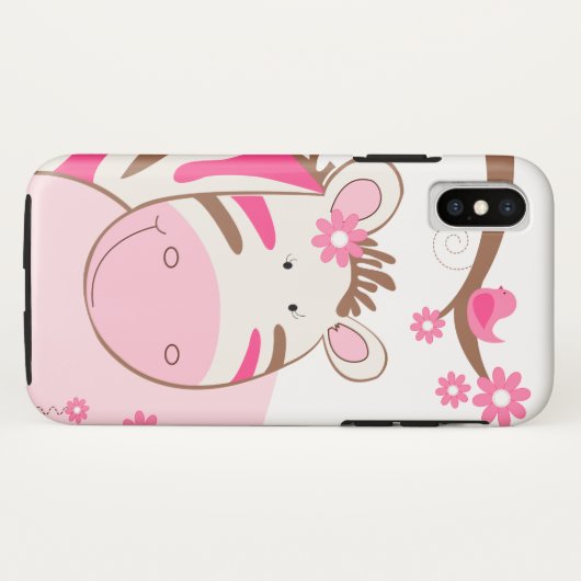 Cute Zebra Animal Cell Phone Case (Achterkant (horizontaal))