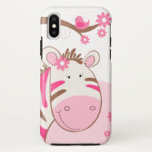 Cute Zebra Animal Cell Phone Case (Achterkant)