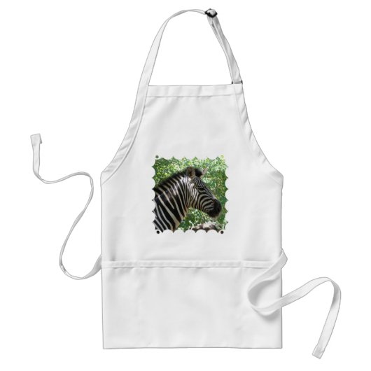 Cute Zebra Apron Standaard Schort (Voorkant)