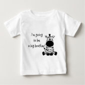 Cute Zebra Big Brother T Shirt (Voorkant)