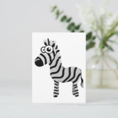 Cute zebra briefkaart (Staand voorkant)