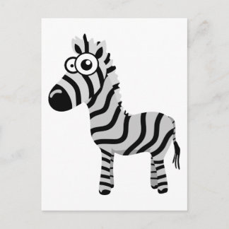 Cute zebra briefkaart