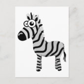 Cute zebra briefkaart (Voorkant)