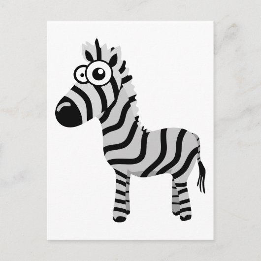 Cute zebra briefkaart (Voorkant)