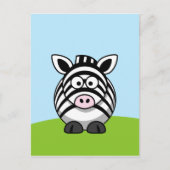 Cute Zebra Briefkaart (Voorkant)