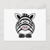 Cute Zebra Briefkaart (Voorkant)