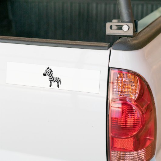 Cute zebra bumpersticker (Op Truck)