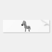 Cute zebra bumpersticker (Voorkant)