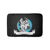 Cute zebra cartoon badmat (Voorkant)