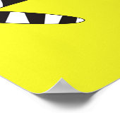 Cute Zebra cartoon naadloze patroonachtergrond zal Poster (Hoek)