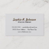 Cute Zebra Herd Natuur Safari Black White Visitekaartje (Achterkant)