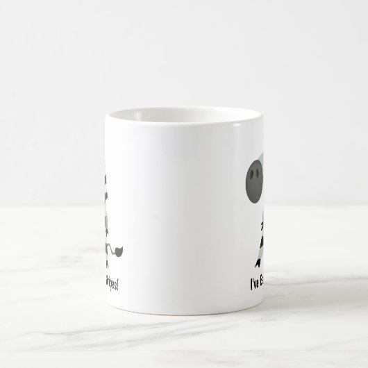 Cute Zebra: Ik heb mijn strepen verdiend. Koffiemok (Center)