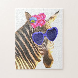 Cute Zebra Illustratie Legpuzzel