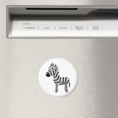 Cute zebra magneet (Insitu (Vaatwasser))