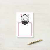 Cute Zebra Post-it® Notes (Op bureau)