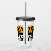 Cute Zebra Print Acryl Drinkbeker (Rechts)