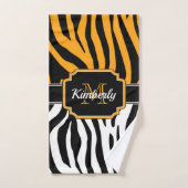 Cute Zebra Print Bad Handdoek (Handdoek)