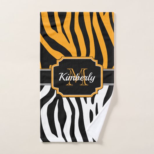 Cute Zebra Print Bad Handdoek (Handdoek)