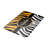 Cute Zebra Print Badmat (Gekanteld)