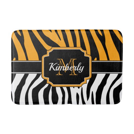 Cute Zebra Print Badmat (Voorkant)