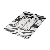 Cute Zebra Print Badmat (Gekanteld)