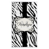Cute Zebra Print Klein Cadeauzakje (Achterkant)