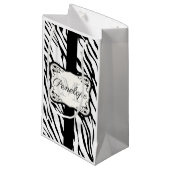 Cute Zebra Print Klein Cadeauzakje (Voorkant Gekanteld)