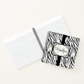 Cute Zebra Print Notitieboek (Binnen)