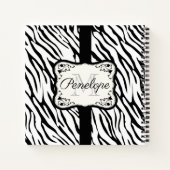 Cute Zebra Print Notitieboek (Achterkant)