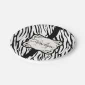 Cute Zebra Print Papieren Bordje (Gekanteld)