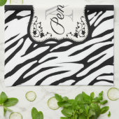 Cute Zebra Print Theedoek (Gevouwen)