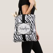 Cute Zebra Print Tote Bag (Dichtbij)