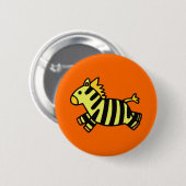 Cute Zebra Ronde Button 5,7 Cm (Voorkant /achterkant)