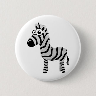 Cute zebra ronde button 5,7 cm