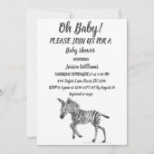 Cute Zebra Safari Oerwoud  Animal Baby boy Kaart (Voorkant)