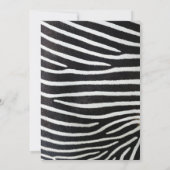 Cute Zebra Safari Oerwoud  Animal Baby boy Kaart (Achterkant)