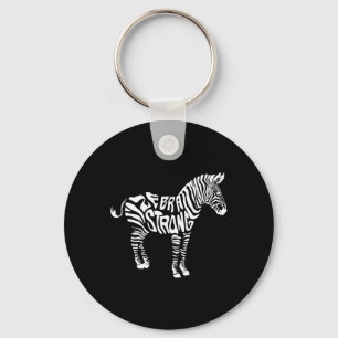 Cute Zebra Strong Ehlers Danlos Syndrome Awareness Sleutelhanger