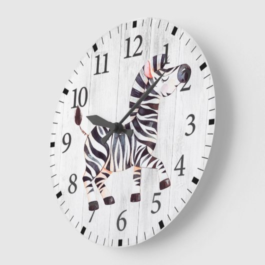 Cute Zebra Wall klok (Hoek)